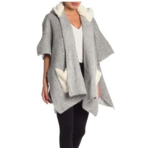 COPY - Steve Madden Faux fur hooded Cape